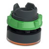 Leuchtdrucktaster, Frontelement, Harmony XB5, Kunststoff, 22mm, orange, unbeschriftet, für universelle LED, rastend