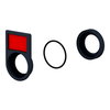 Harmony XB5, Flush mounting kit Ø30 for push buttons and pilot lights Ø22, plastic, 2-line legend