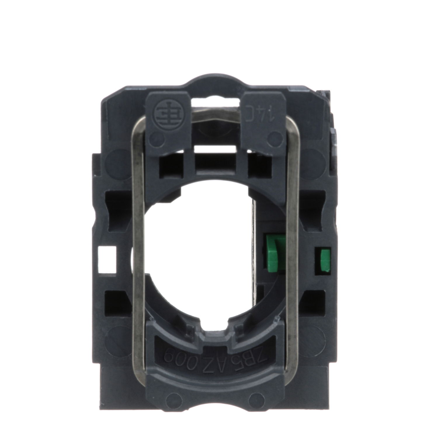 Single contact block with body/fixing collar, plastic, screw clamp terminal,1 NO – Image 2 of 7