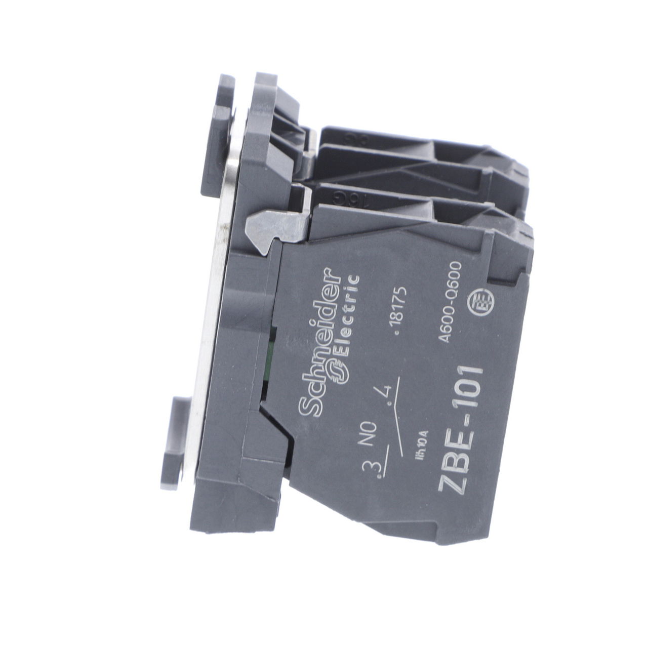 Single contact block with body/fixing collar, plastic, screw clamp terminal, 2 NO – Image 5 of 7