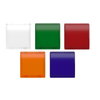Head for pilot light, Harmony XB5, plastic, 5 square colour, 22mm, universal LED, plain lens