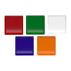 Head for pilot light, Harmony XB5, plastic, 5 square colour, 22mm, universal LED, plain lens