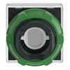 Head for pilot light, Harmony XB5, square white, 22mm, with plain lens, universal LED