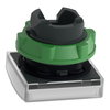 Head for pilot light, Harmony XB5, square white, 22mm, with plain lens, universal LED