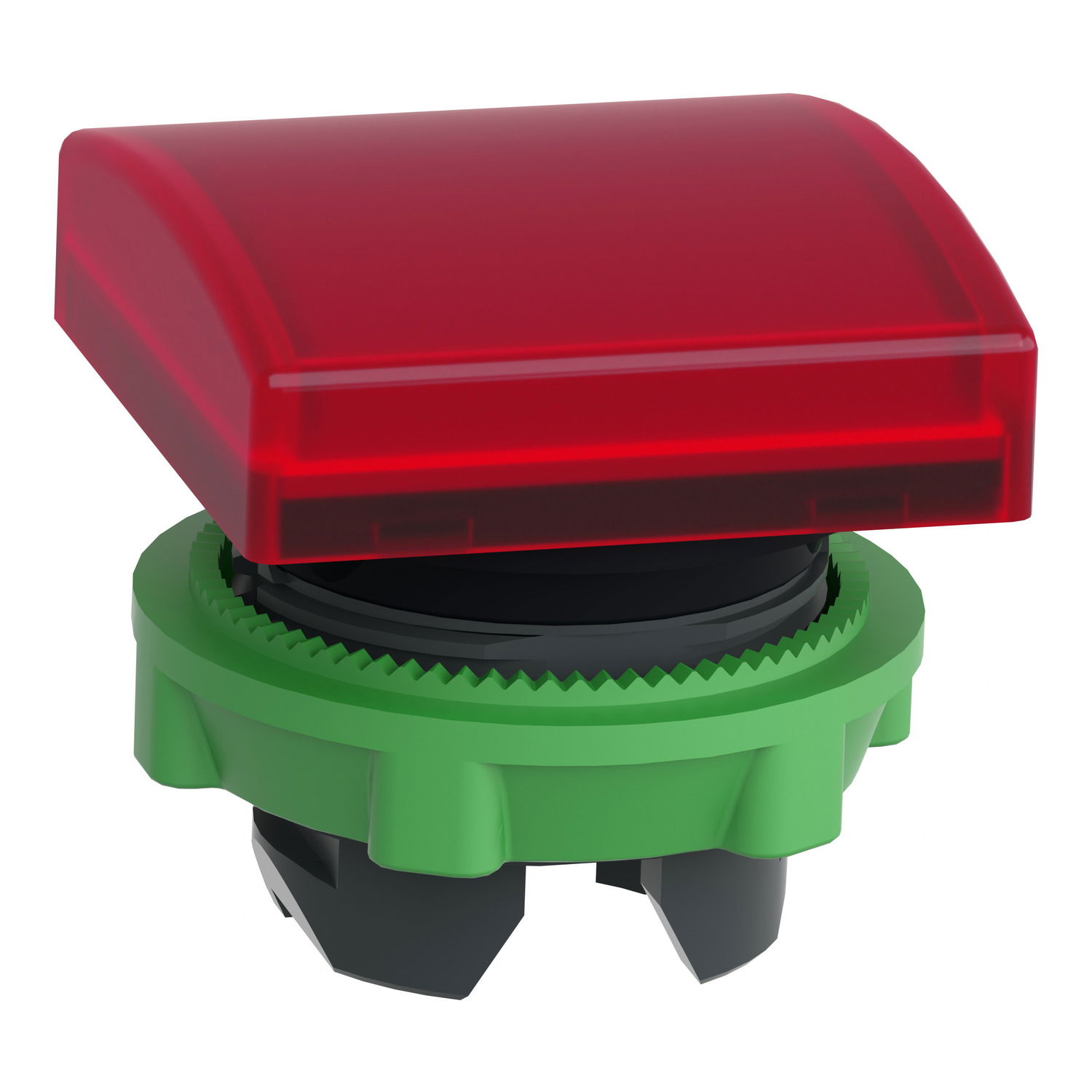 Head for pilot light, Harmony XB5, square red, 22mm, with plain lens, universal LED – Image 3 of 9