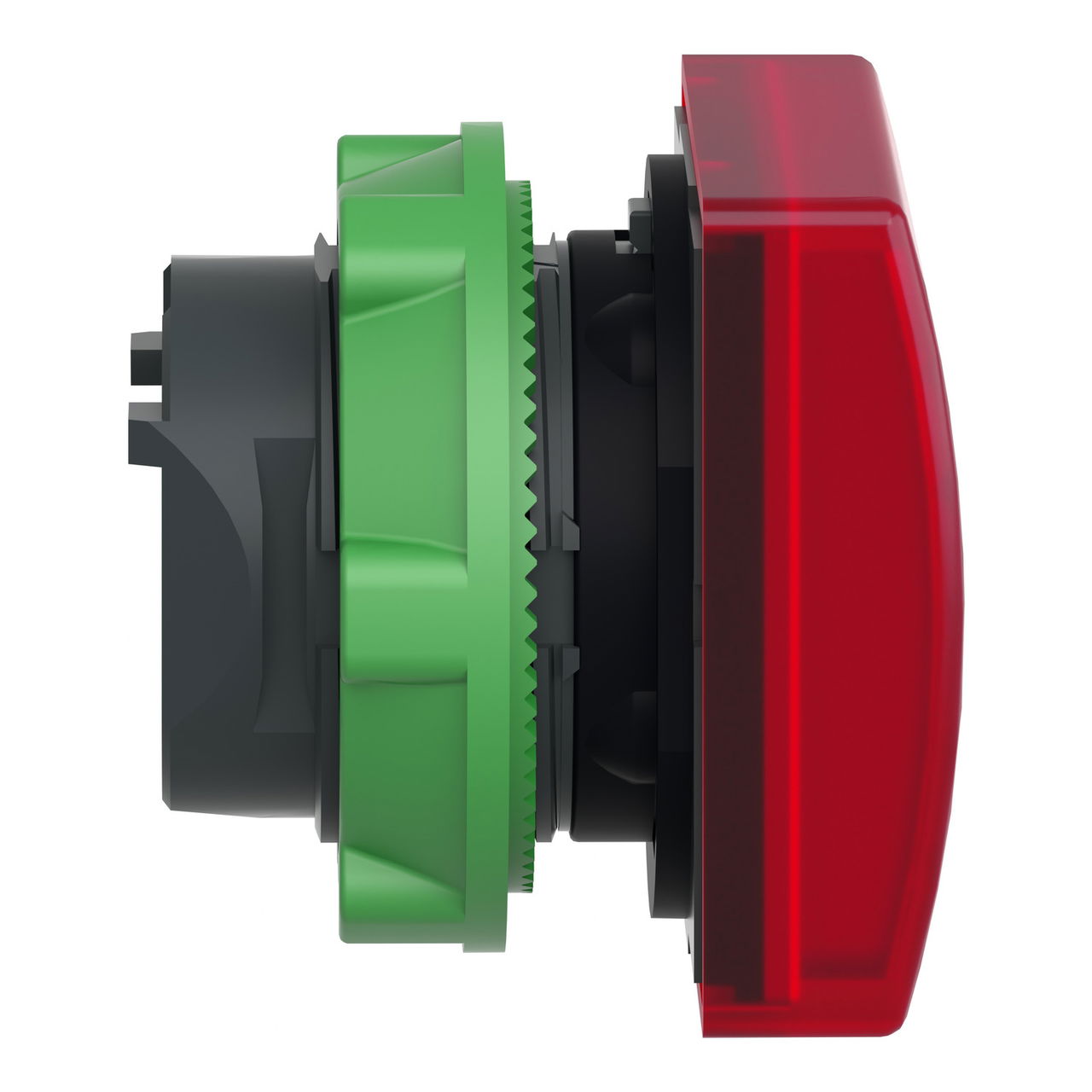 Head for pilot light, Harmony XB5, square red, 22mm, with plain lens, universal LED – Image 6 of 9