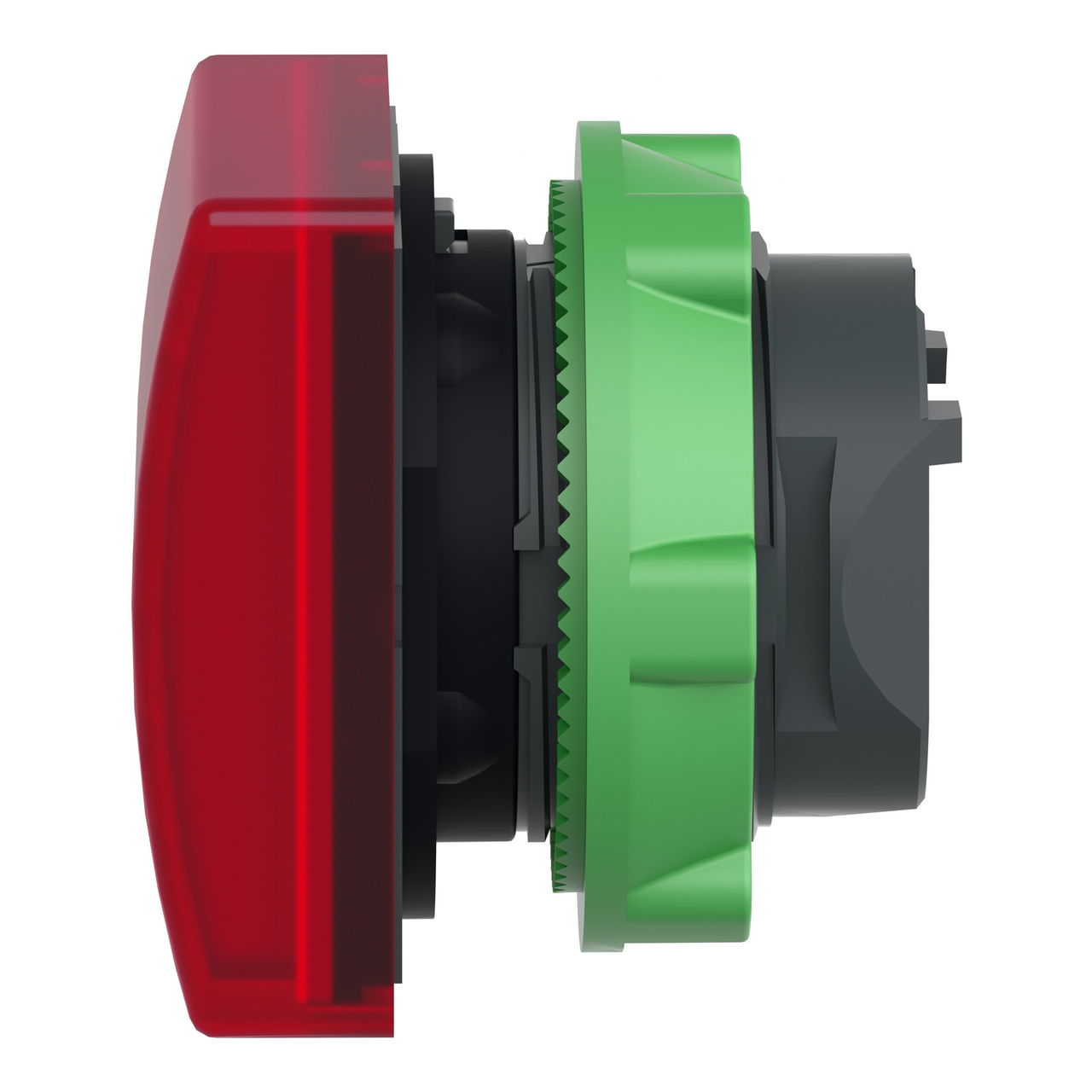 Head for pilot light, Harmony XB5, square red, 22mm, with plain lens, universal LED – Image 7 of 9