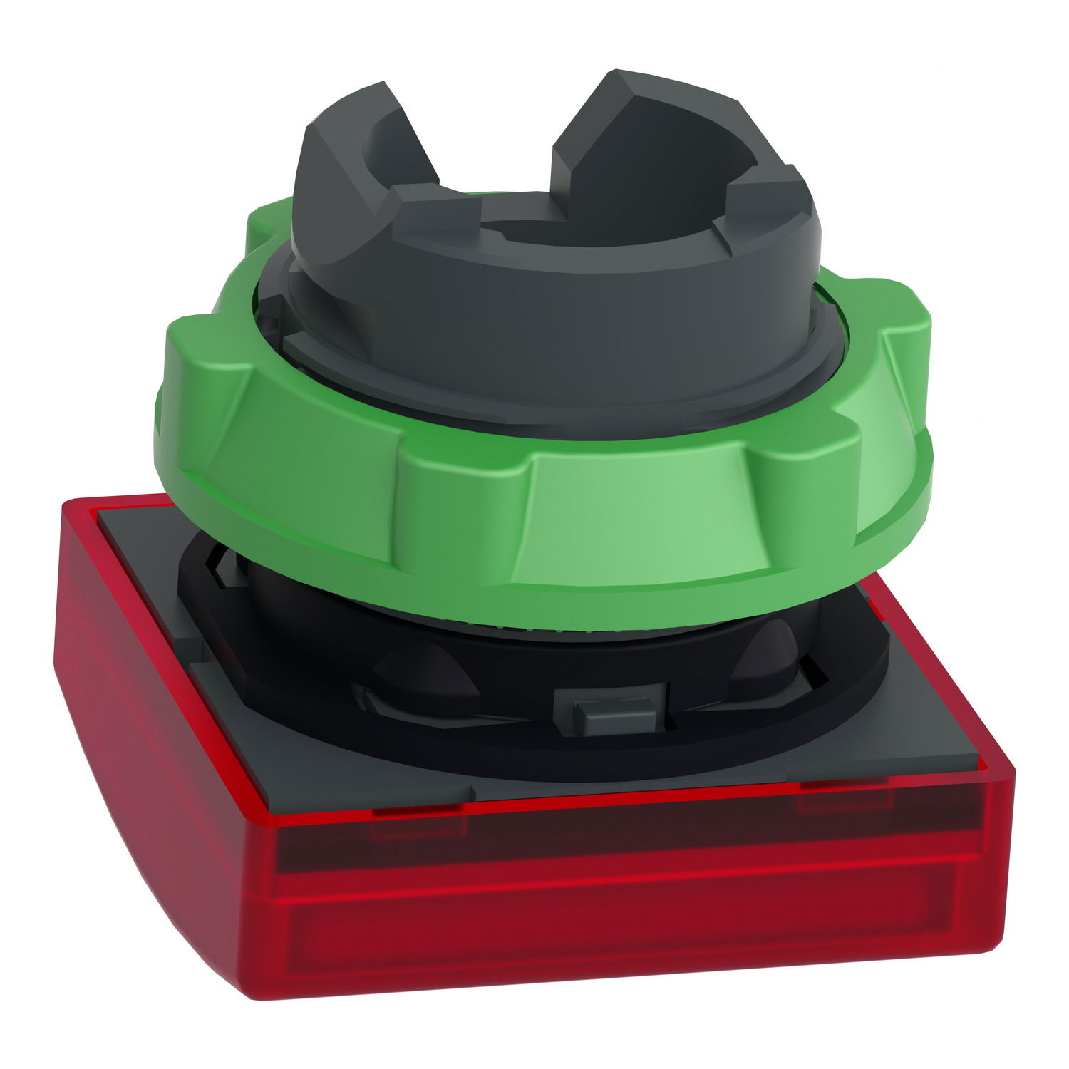 Head for pilot light, Harmony XB5, square red, 22mm, with plain lens, universal LED – Image 5 of 9