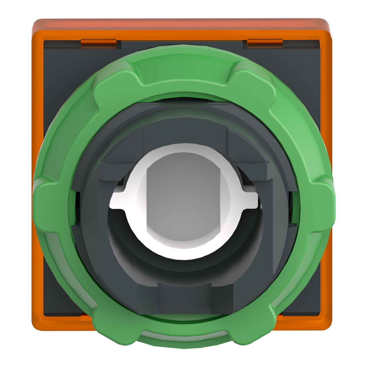 Head for pilot light, Harmony XB5, square orange, 22mm, with plain lens, universal LED – Image 2 of 9