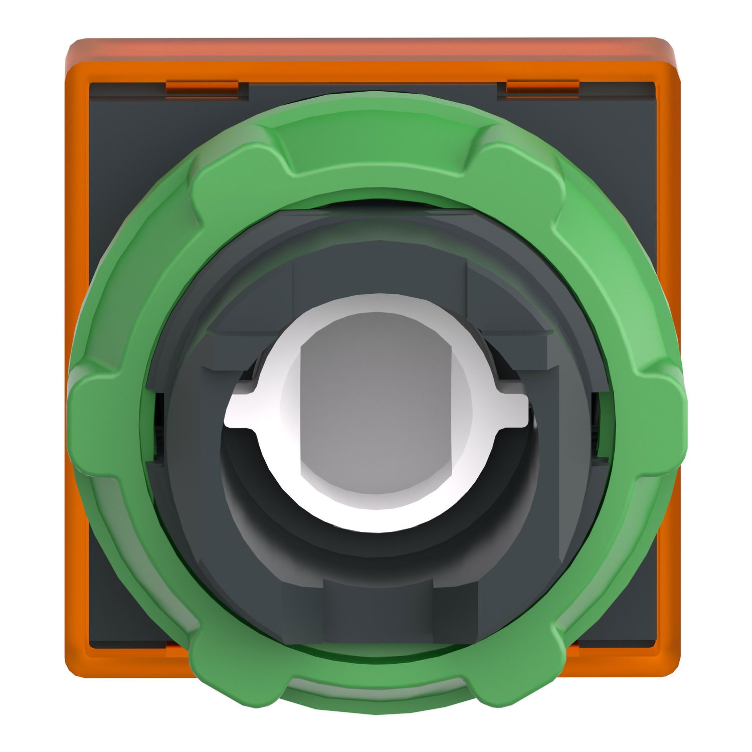 Head for pilot light, Harmony XB5, square orange, 22mm, with plain lens, universal LED – Image 2 of 9