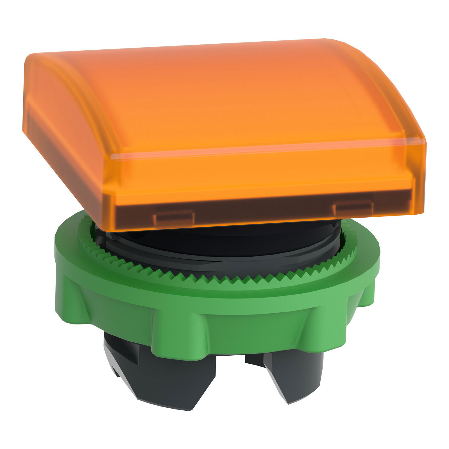 Head for pilot light, Harmony XB5, square orange, 22mm, with plain lens, universal LED – Image 3 of 9