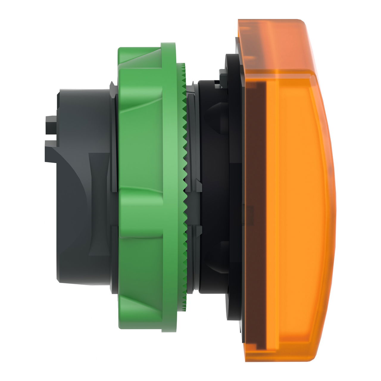Head for pilot light, Harmony XB5, square orange, 22mm, with plain lens, universal LED – Image 6 of 9