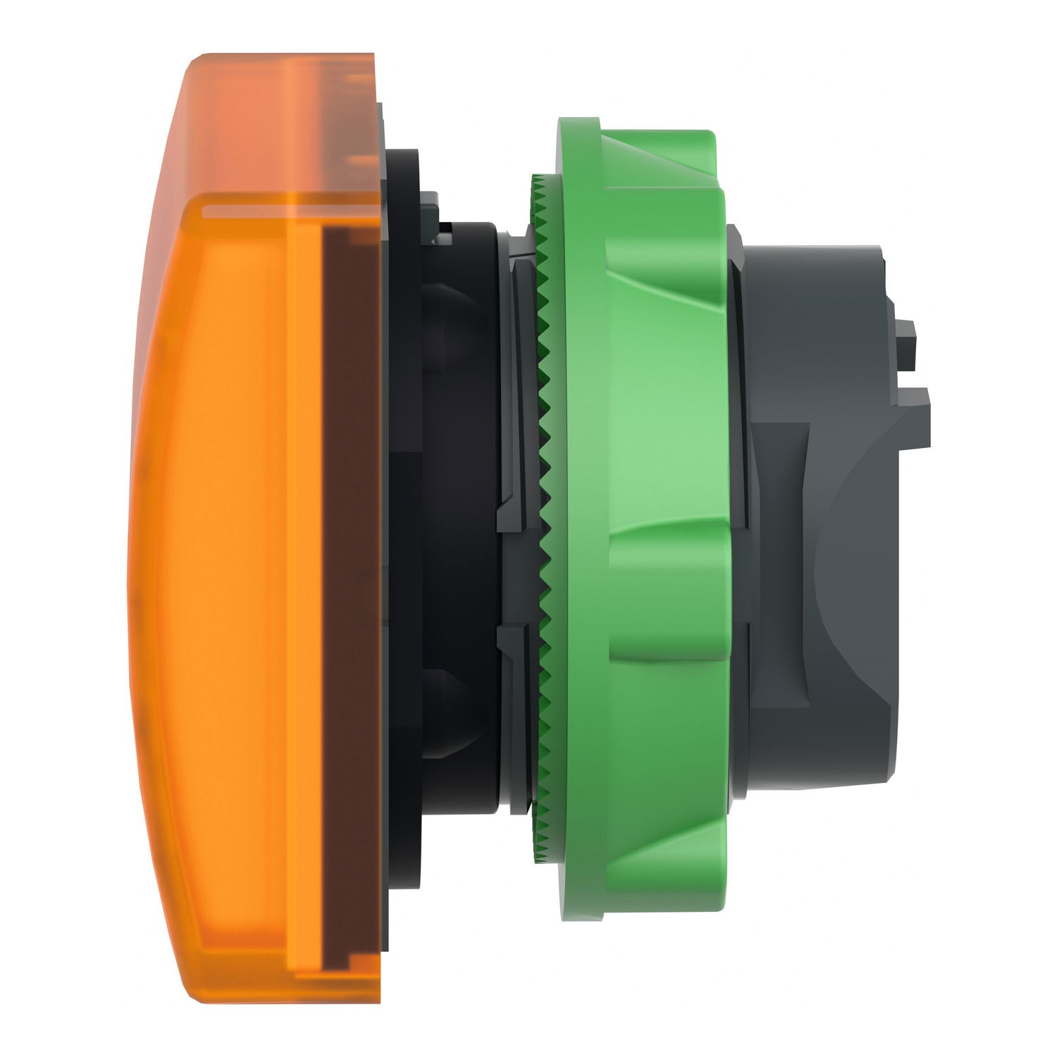 Head for pilot light, Harmony XB5, square orange, 22mm, with plain lens, universal LED – Image 7 of 9