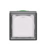 Head for illuminated push button, Harmony XB5, plastic, white square flush, 22mm, universal LED, for insertion of legend