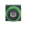 Head for illuminated push button, Harmony XB5, plastic, white square flush, 22mm, universal LED, for insertion of legend