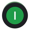 FLUSH MOUNTED GREEN FLUSH CAPS PUSHBUTTON HEAD WHITE MARKED I