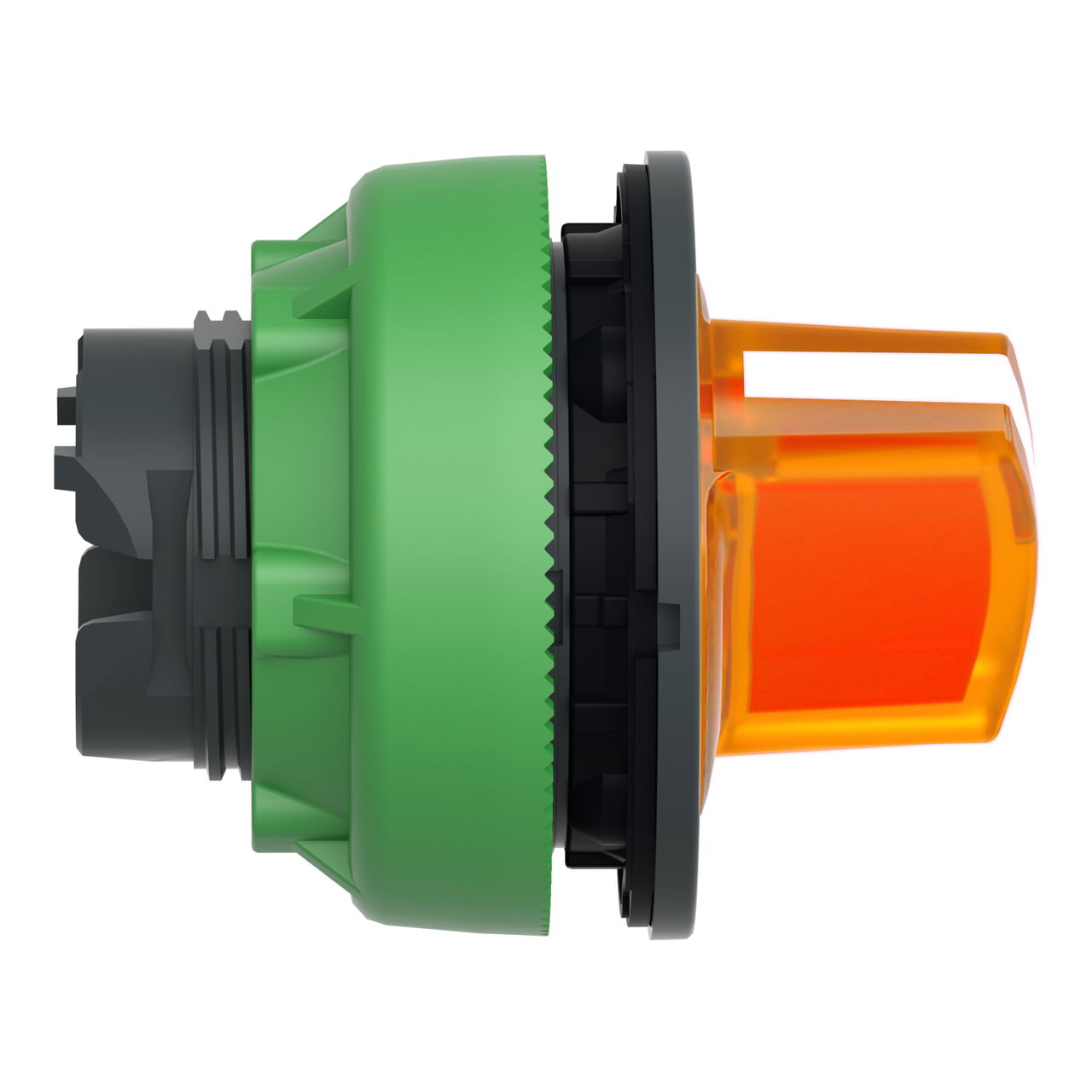 Head for illuminated selector switch, Harmony XB5, plastic, orange handle, universal LED, 2 positions, stay put – Image 6 of 7