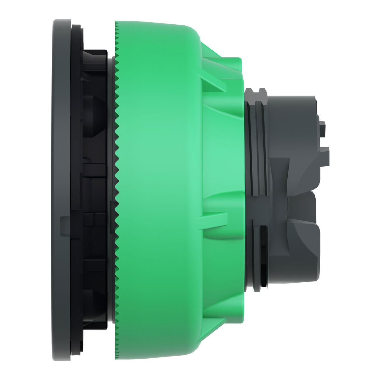 Head for pilot light, Harmony XB5, antimicrobial, plastic, green, 30mm, universal LED, plain lens – Image 7 of 7