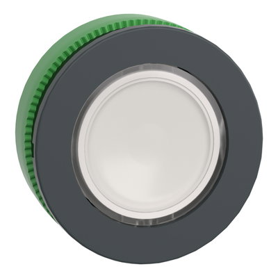 Lamptrycke plast infälld vit