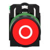 Funkdrucktaster, Harmony XB5R, Kunststoff, 22mm, rot, beschriftet O, tastend, batterielos, kabellos