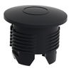 Black round blanking plug for Ø22 hole