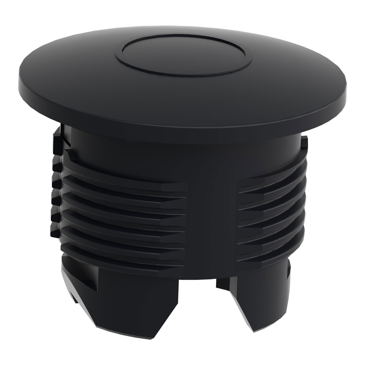 Black round blanking plug for Ø22 hole – Image 3 of 9