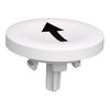 White plain cap up arrow for flush mounted push button