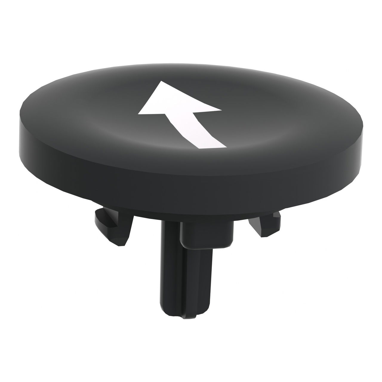 Black plain cap up arrow for flush mounted push button – Image 3 of 9