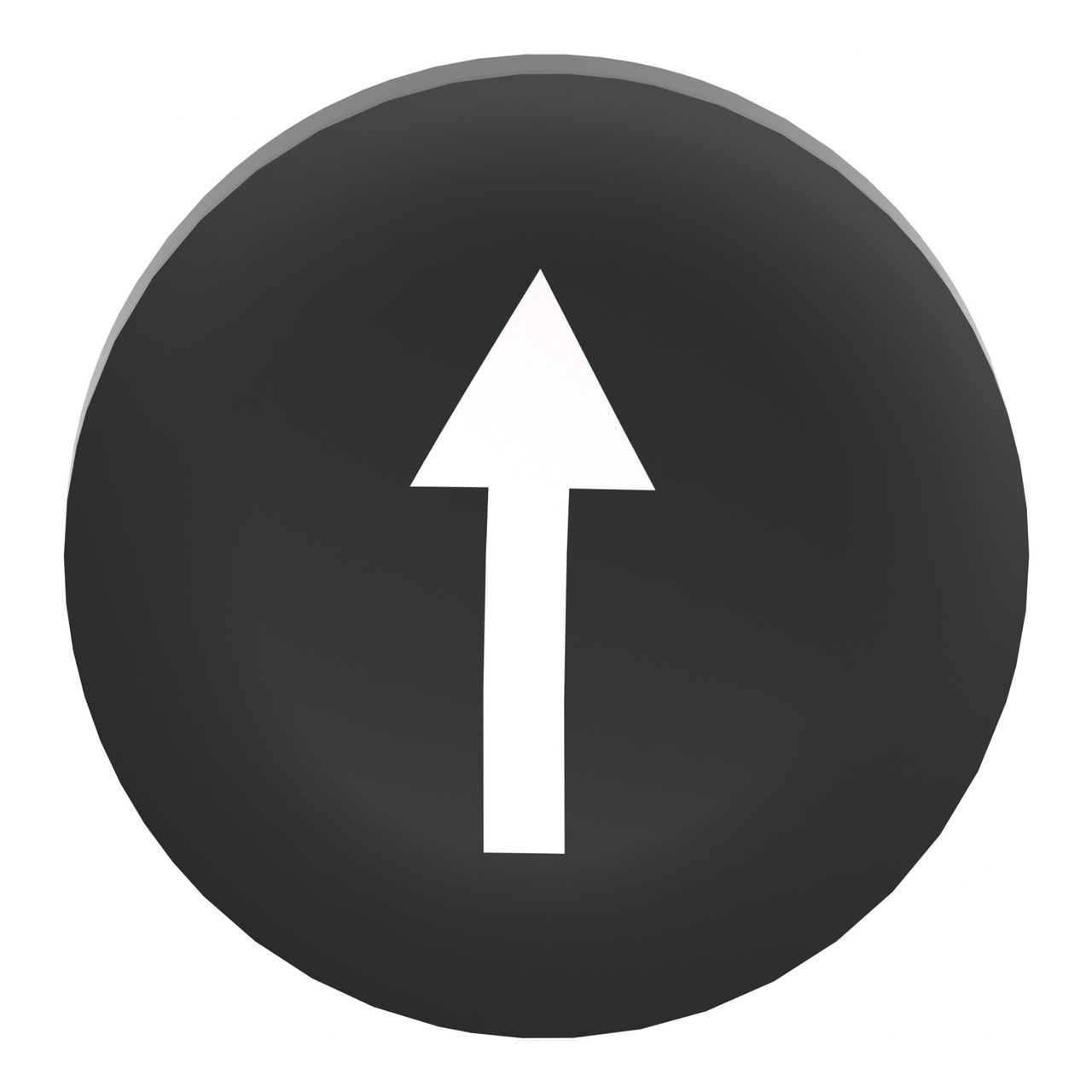 Black plain cap up arrow for flush mounted push button – Image 4 of 9
