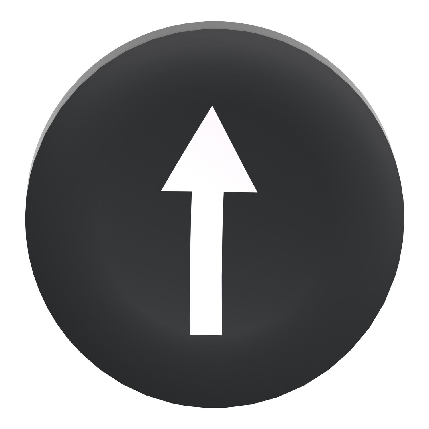 Black plain cap up arrow for flush mounted push button – Image 4 of 9