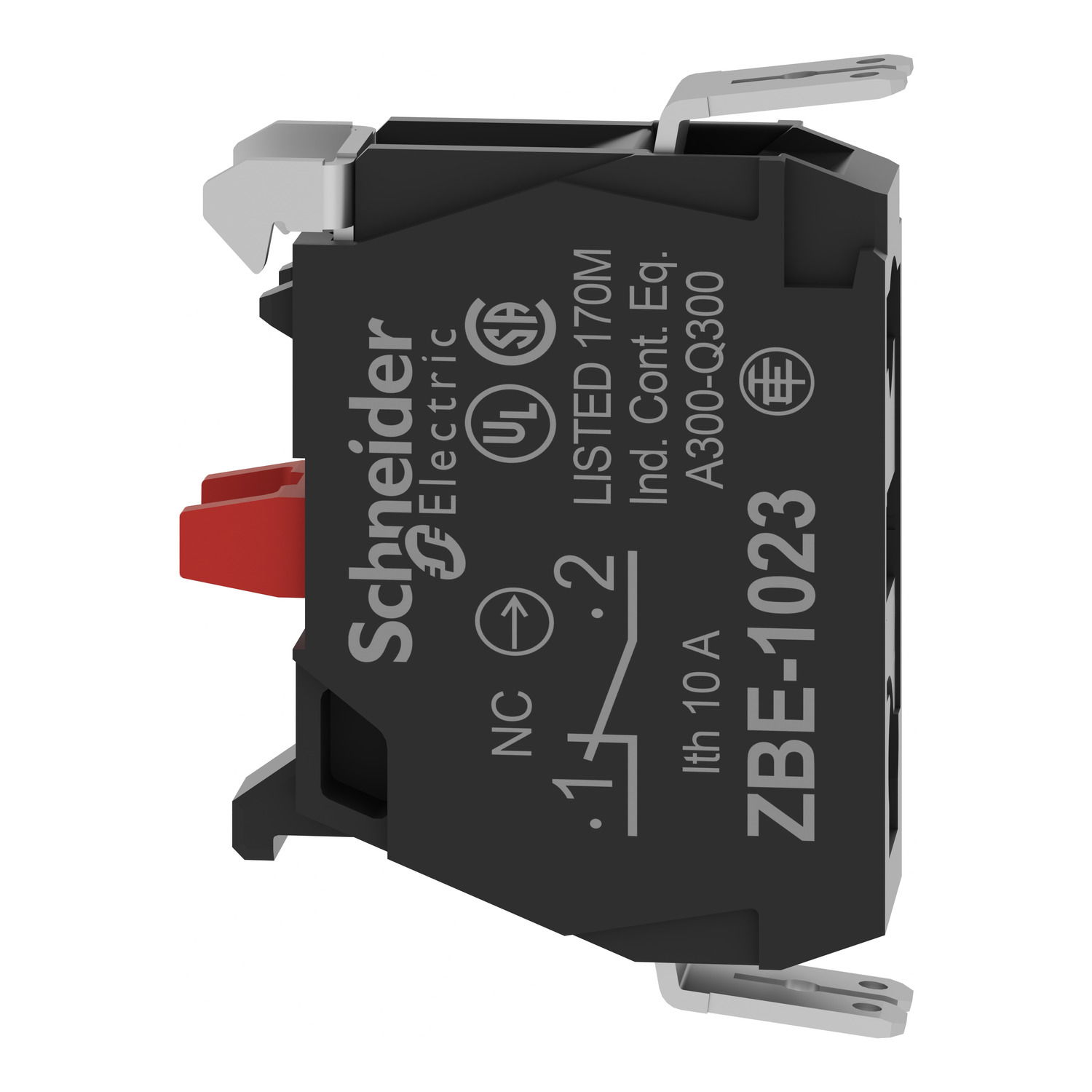 Single contact block for head Ø22 1NC silver alloy Faston connector – Image 7 of 9