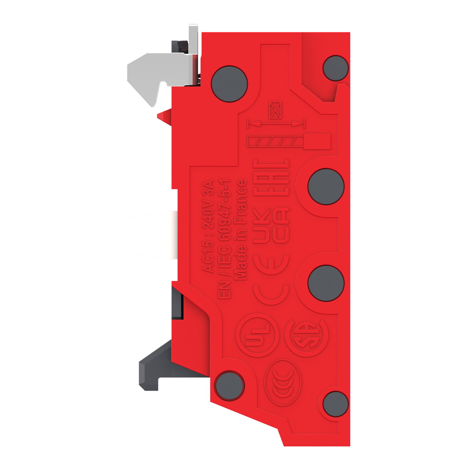 Single contact block, Harmony XB4, Hamony XB5, silver alloy, compact push in terminals, 1 NC – Image 6 of 10