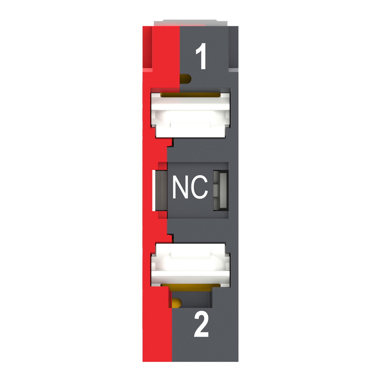 Single contact block, Harmony XB4, Hamony XB5, silver alloy, compact push in terminals, 1 NC – Image 2 of 10