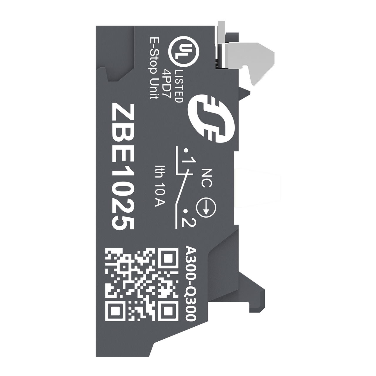 Single contact block, Harmony XB4, Hamony XB5, silver alloy, compact push in terminals, 1 NC – Image 7 of 10