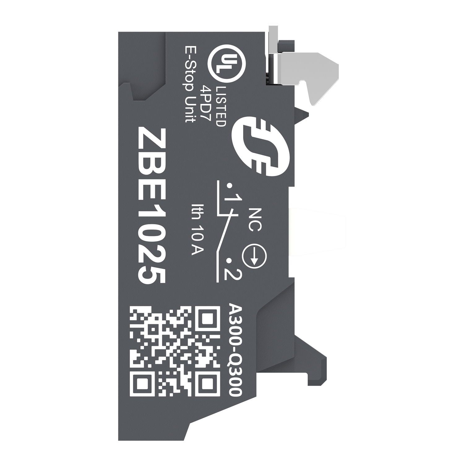 Single contact block, Harmony XB4, Hamony XB5, silver alloy, compact push in terminals, 1 NC – Image 7 of 10