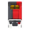 Single contact block, Harmony XB4, Hamony XB5, silver alloy, compact push in terminals, 1 NC