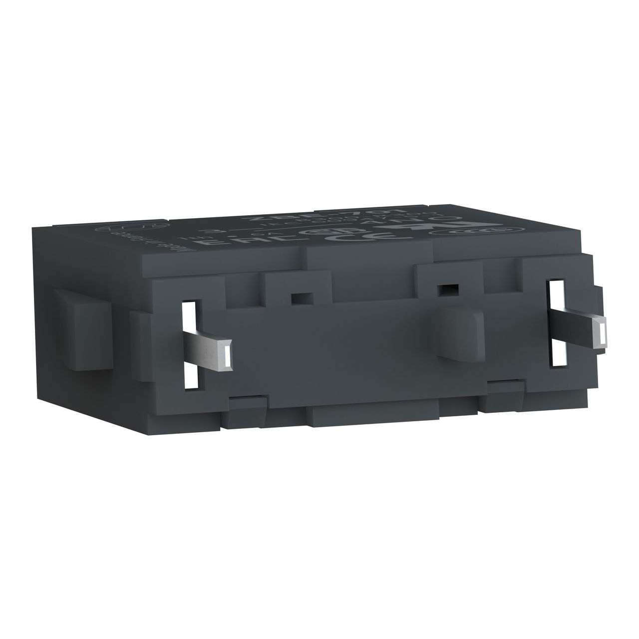 Harmony XB4, Single contact block, silver alloy, pins for printed circuit board, 1 NO – Image 3 of 8