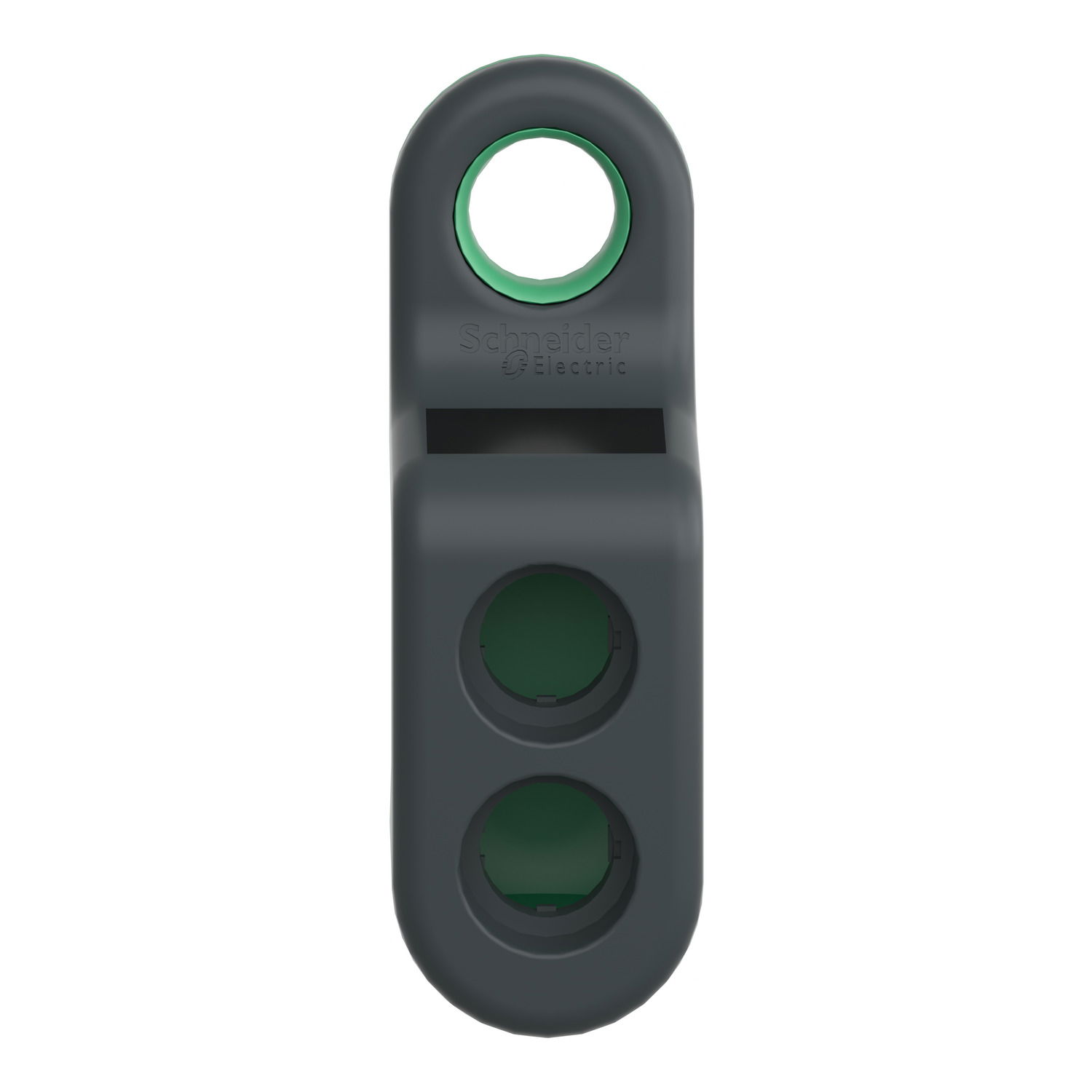 Harmony XB5R, Empty handy box for mobile use, plastic, green, 2 cut-outs – Image 4 of 10