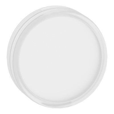 Head for pilot light, Harmony XB4, XB5, white, 22mm, universal LED, plain lens, unmarked