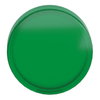 Head for pilot light, Harmony XB4, Harmony XB5, green, 22mm, universal LED, plain lens, unmarked