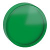 Head for pilot light, Harmony XB4, Harmony XB5, green, 22mm, universal LED, plain lens, unmarked