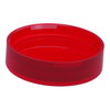 Head for pilot light, Harmony XB4, Harmony XB5, red, 22mm, universal LED, plain lens, unmarked