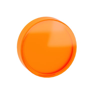 Head for pilot light, Harmony XB4, Harmony XB5, orange, 22mm, universal LED, plain lens, unmarked