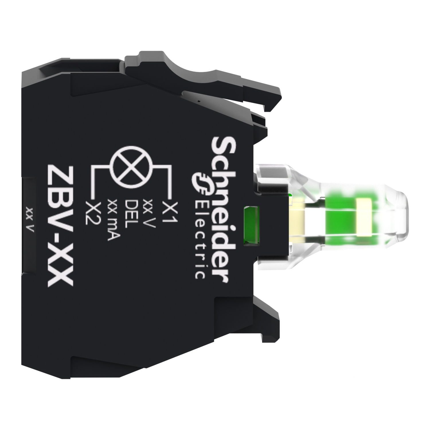 Light block, Harmony XB4, Harmony XB5, for head 22mm, universal LED, screw clamp terminals, 230...240V AC – Image 6 of 9