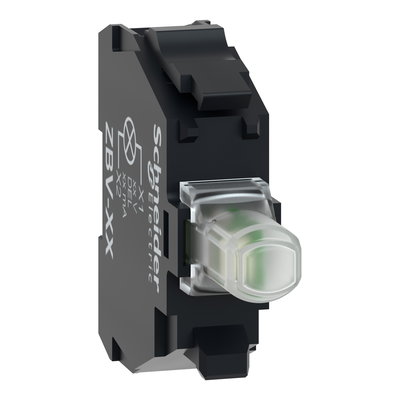 Light block, Harmony XB4, Harmony XB5, for head 22mm, universal LED, screw clamp terminals, 24…120V AC DC