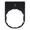 Harmony XB4, Legend holder 30 x 40 mm, plastic, with legend 8 x 27 mm, marked I