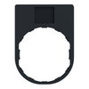 Legend holder 30 x 40 mm, plastic, with legend 8 x 27 mm, marked ON