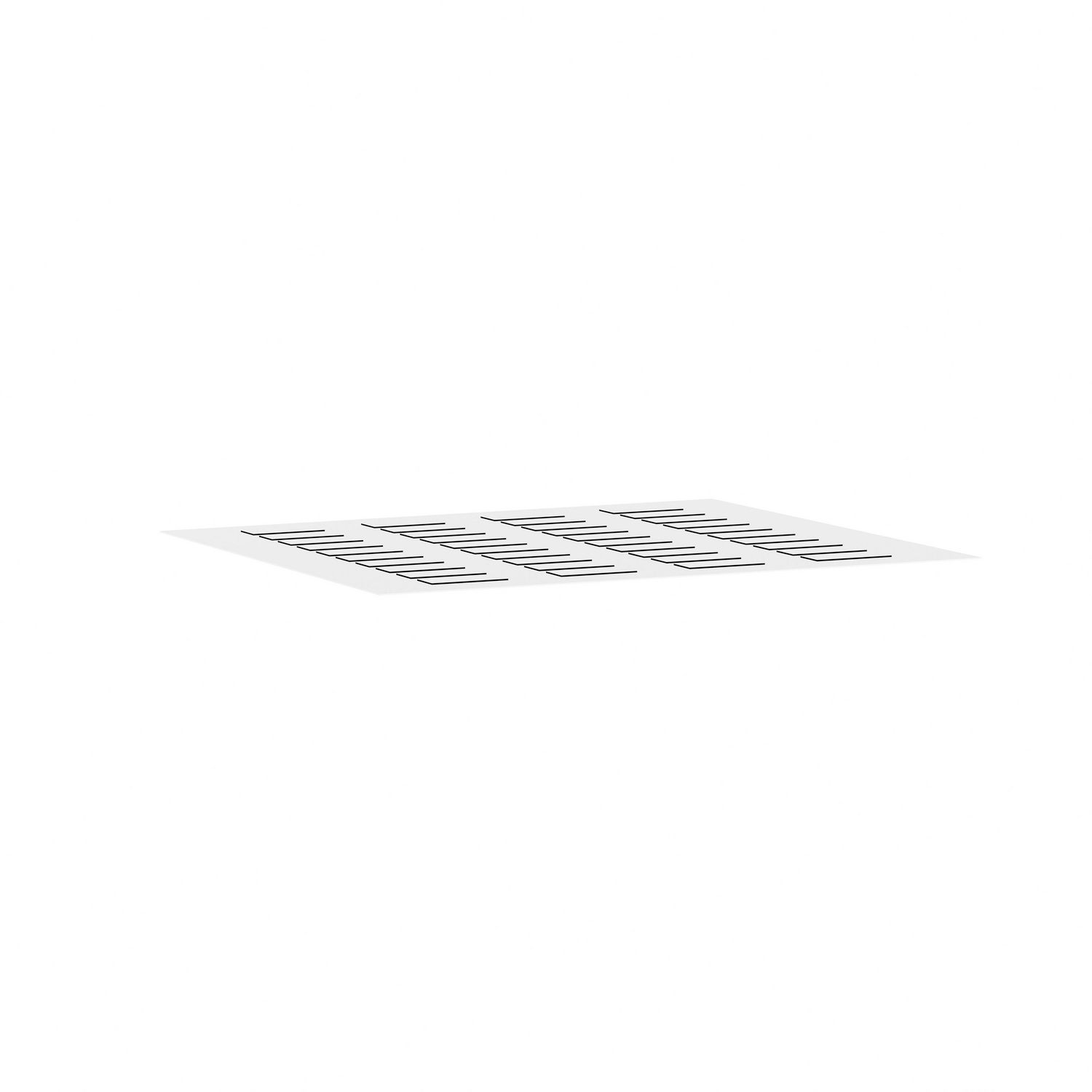Sheet of 40 unmarked legends 18 x 27 mm for legend holder 30 x 50 mm – Image 3 of 9