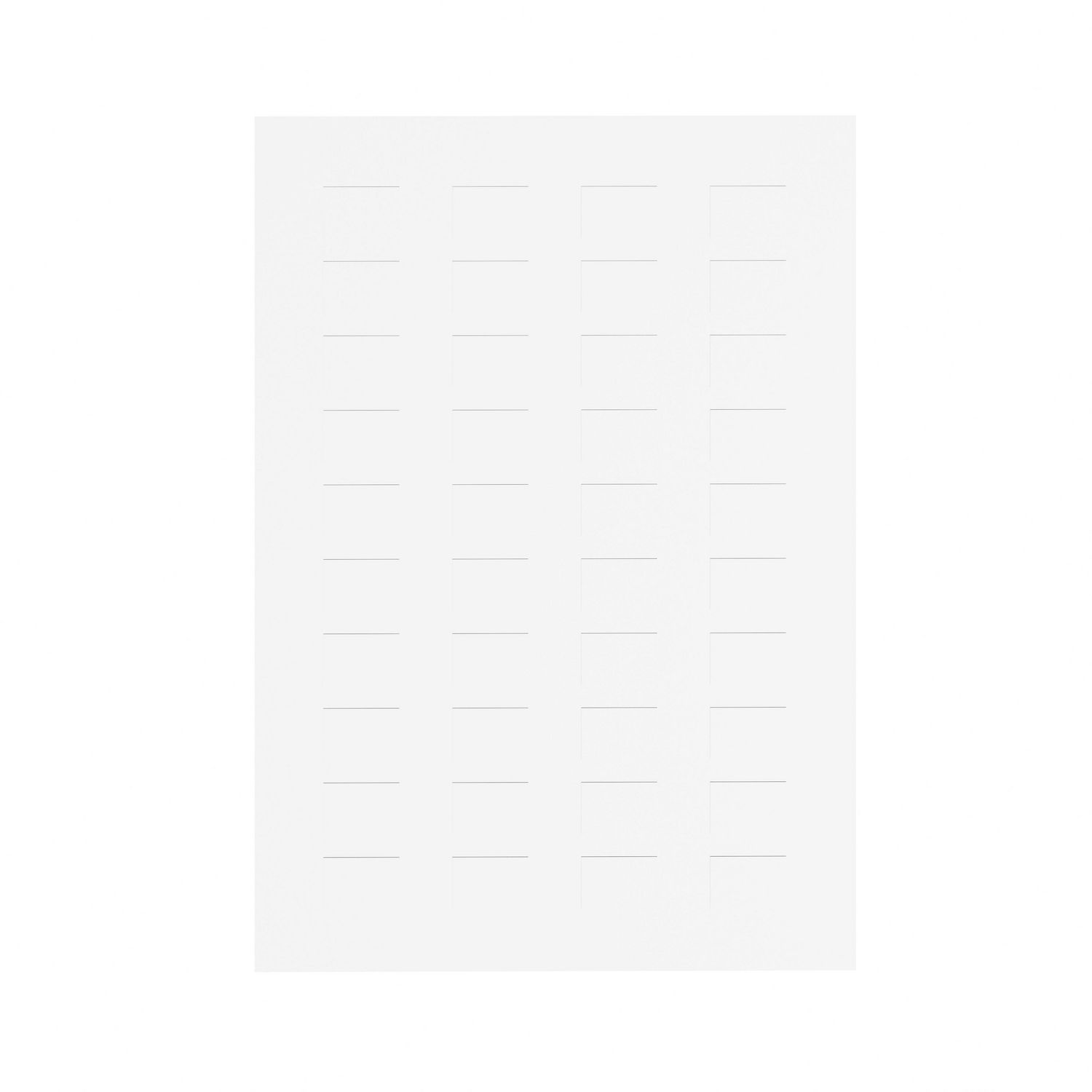 Sheet of 40 unmarked legends 18 x 27 mm for legend holder 30 x 50 mm – Image 4 of 9
