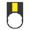 Legend holder 30 x 50 mm with legend 18 x 27 mm unmarked